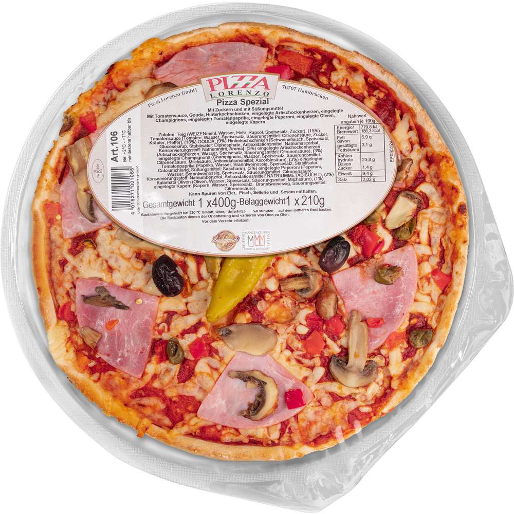 Produktabbildung Pizza Lorenzo GmbH Pizza, Spezial