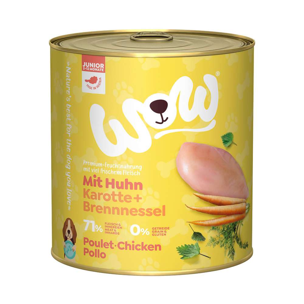 Produktabbildung WoW Hunde-Nassfutter Junior, Huhn