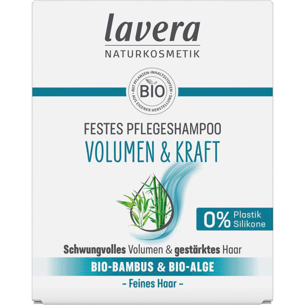Produktabbildung lavera Festes Pflegeshampoo, Volumen & Kraft