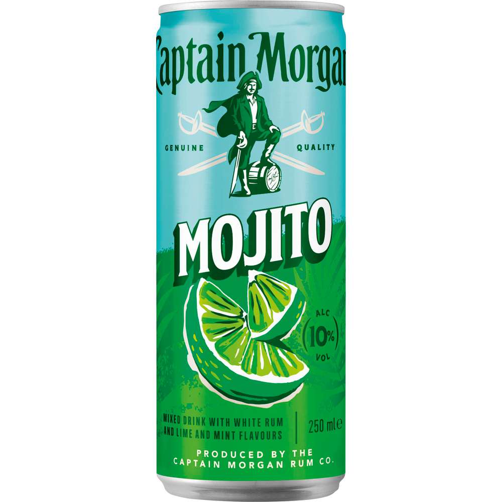 Produktabbildung Captain Morgan White Rum Mojito 10%