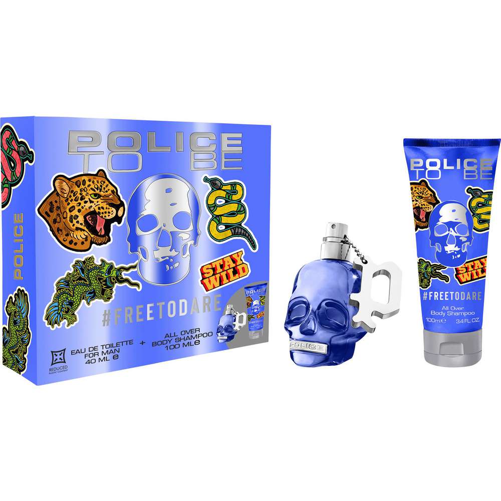 Produktabbildung Police To Be Geschenkset Freetodare, Eau de Toilette + All Over Body Shampoo