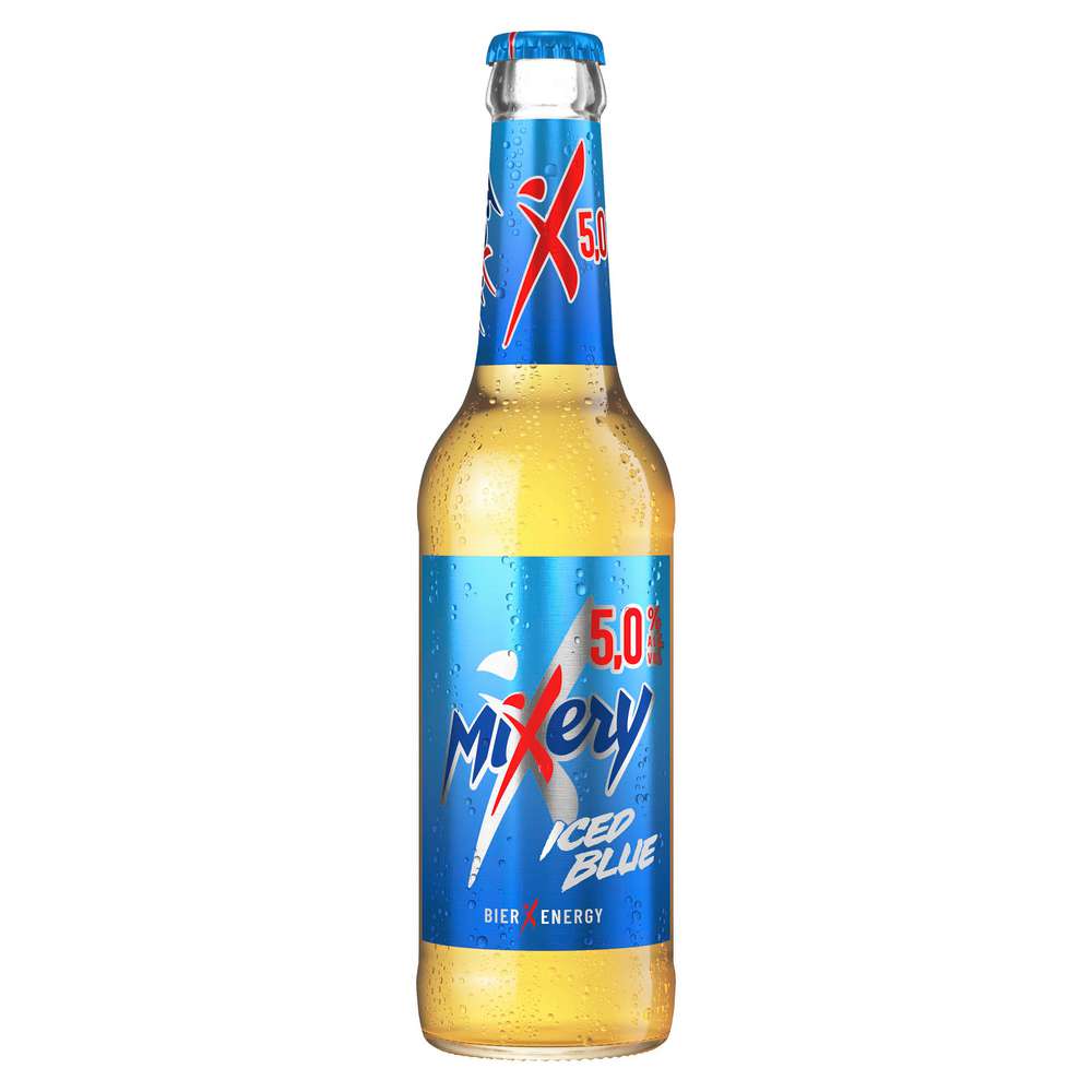Produktabbildung Mixery Biermischgetränk Iced Blue, Bier + Guarana + X, 5 %