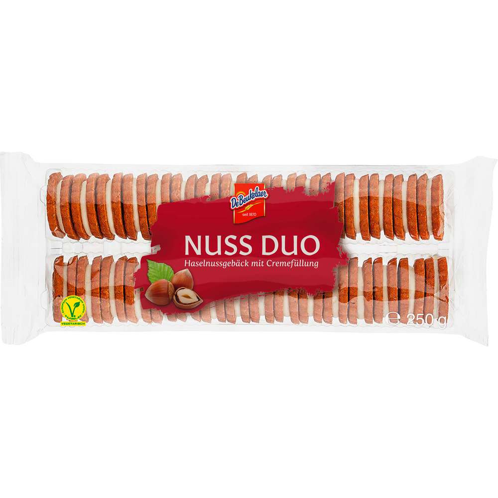 Produktabbildung De Beukelaer Doppel-Kekse, Nuss Duo