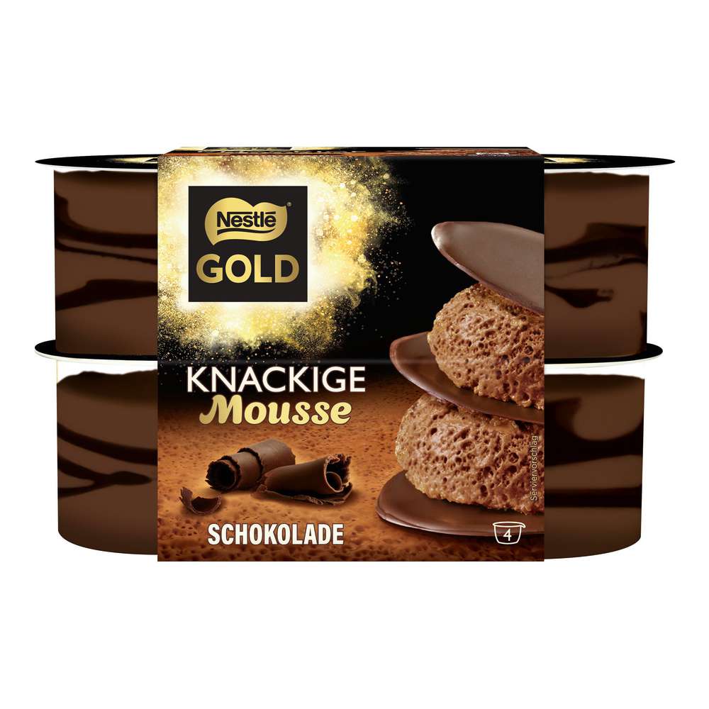 Produktabbildung Nestle Knackige Mousse, Schoko 4 x 57g
