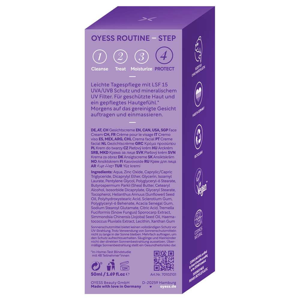 Produktabbildung Oyess Tagespflege Light Care LSF15
