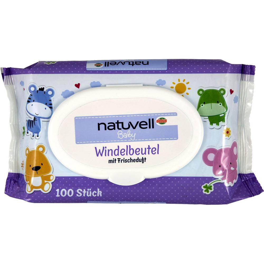 Produktabbildung keine Marke natuvell Windelbeutel, 100 Stück
