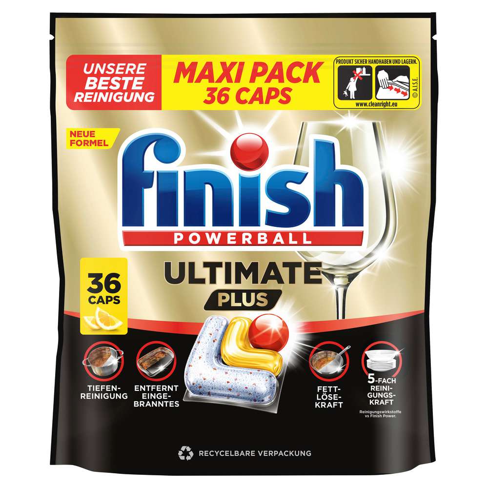 Produktabbildung Finish Spülmaschinen-Tabs, Powerball Ultimate Plus, Citrus