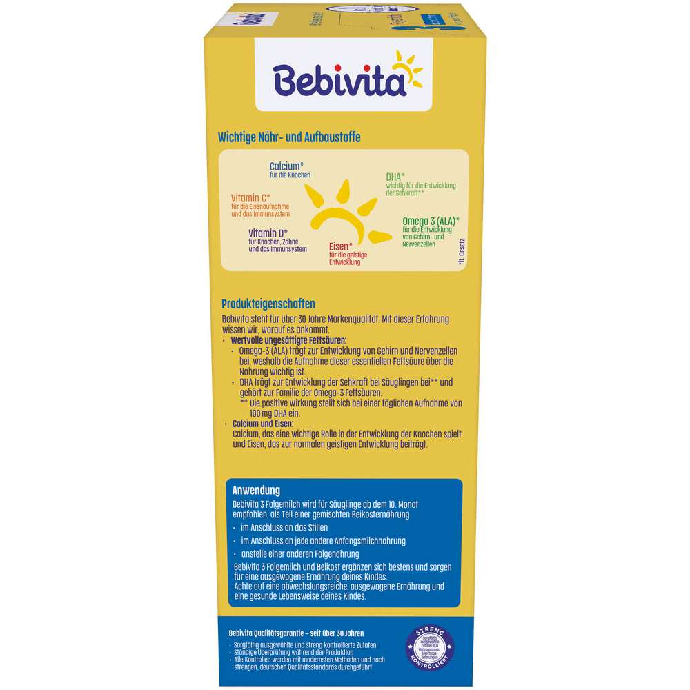 Produktabbildung Bebivita Folgemilch, 3
