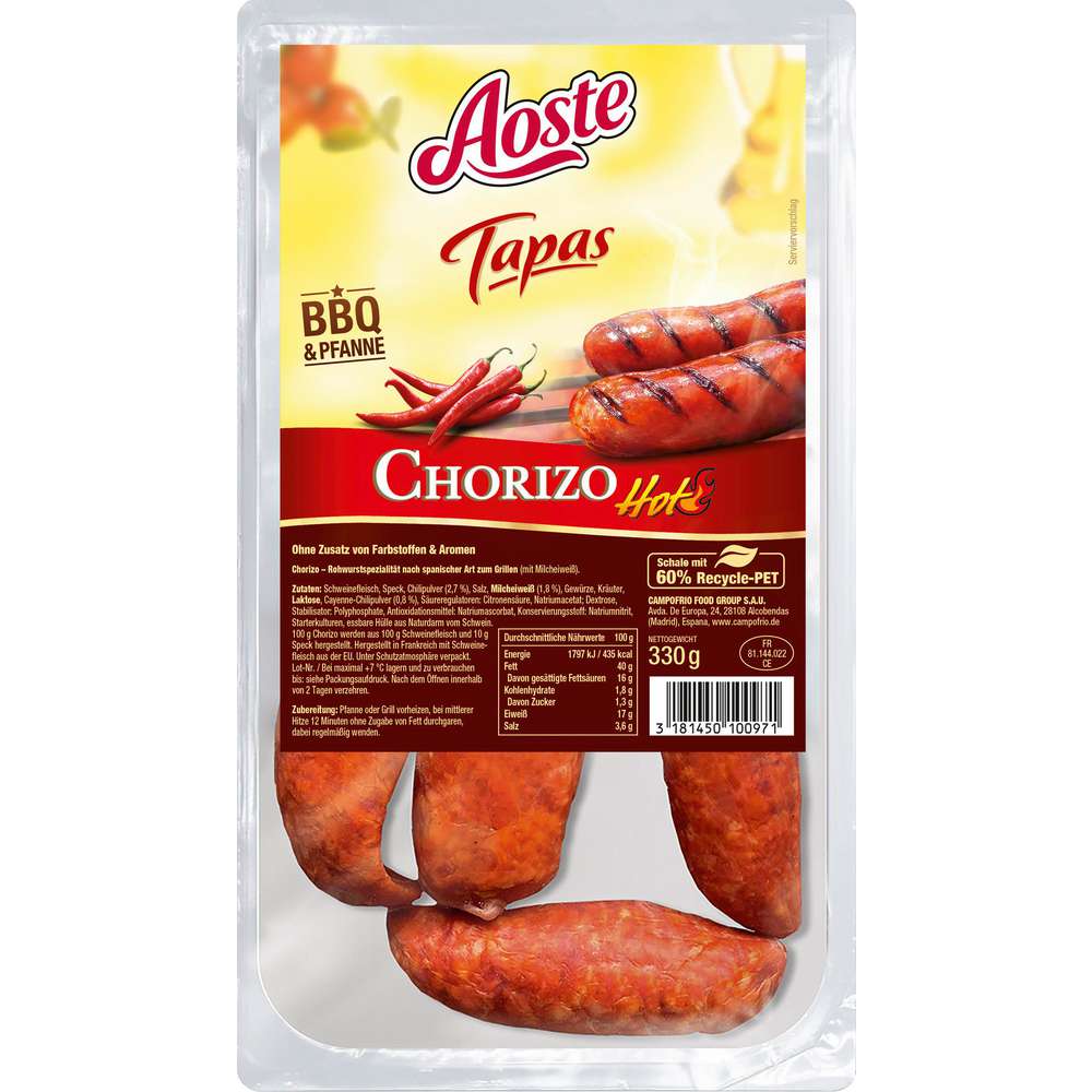 Produktabbildung Campofrio Chorizo Griller, Hot