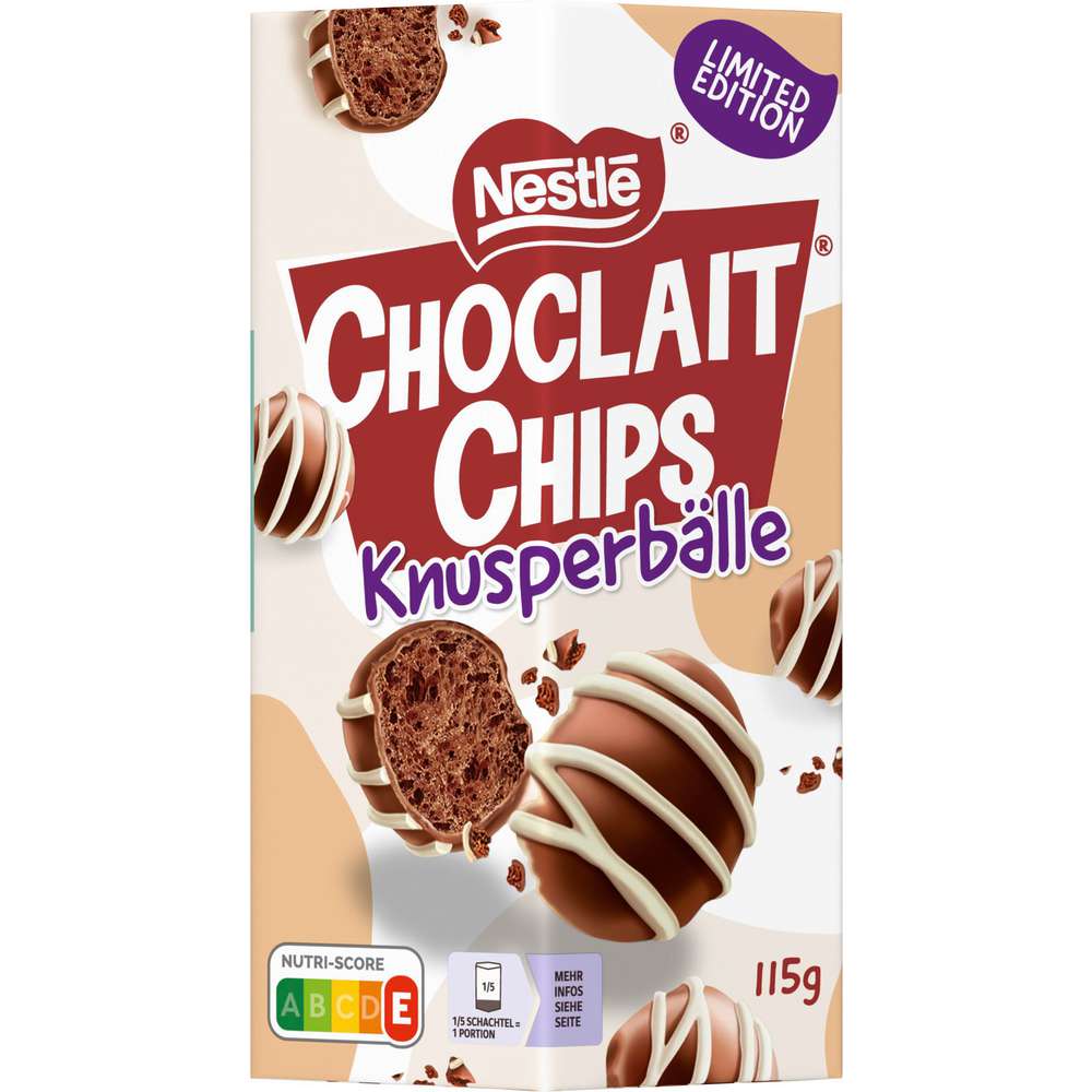Produktabbildung Nestle Choclait Chips Knusperbälle