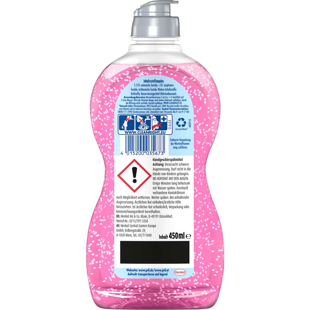 Produktabbildung Pril Geschirrspülmittel Kraftgel, Power & Perlen