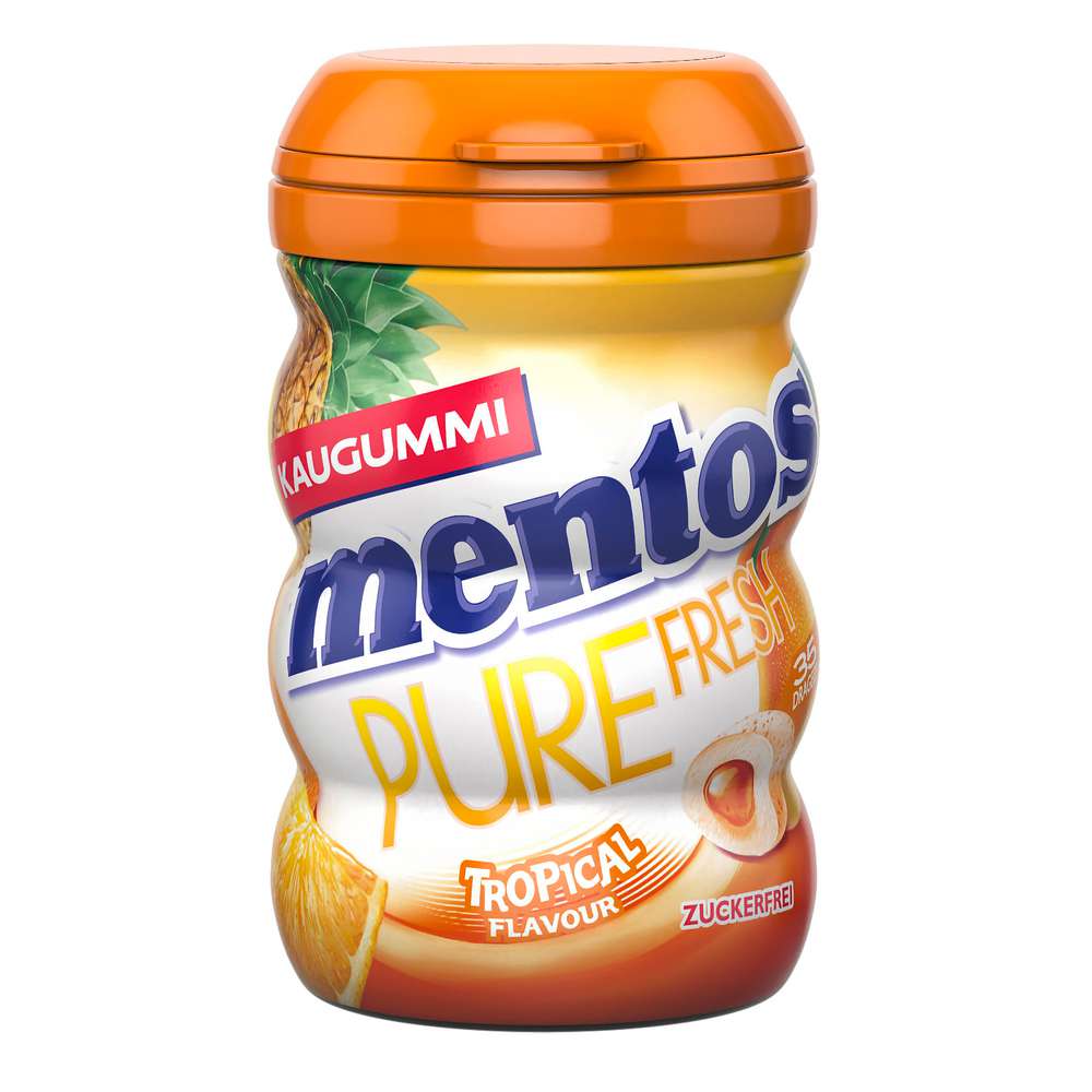 Produktabbildung Mentos Kaugummi Tropical Zuckerfrei