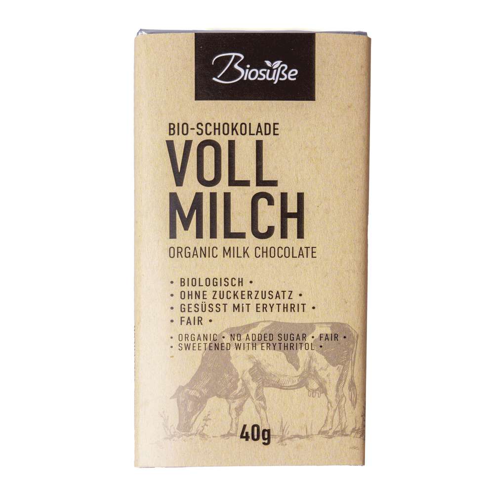 Produktabbildung Biosüße Bio Tafelschokolade Vollmilch