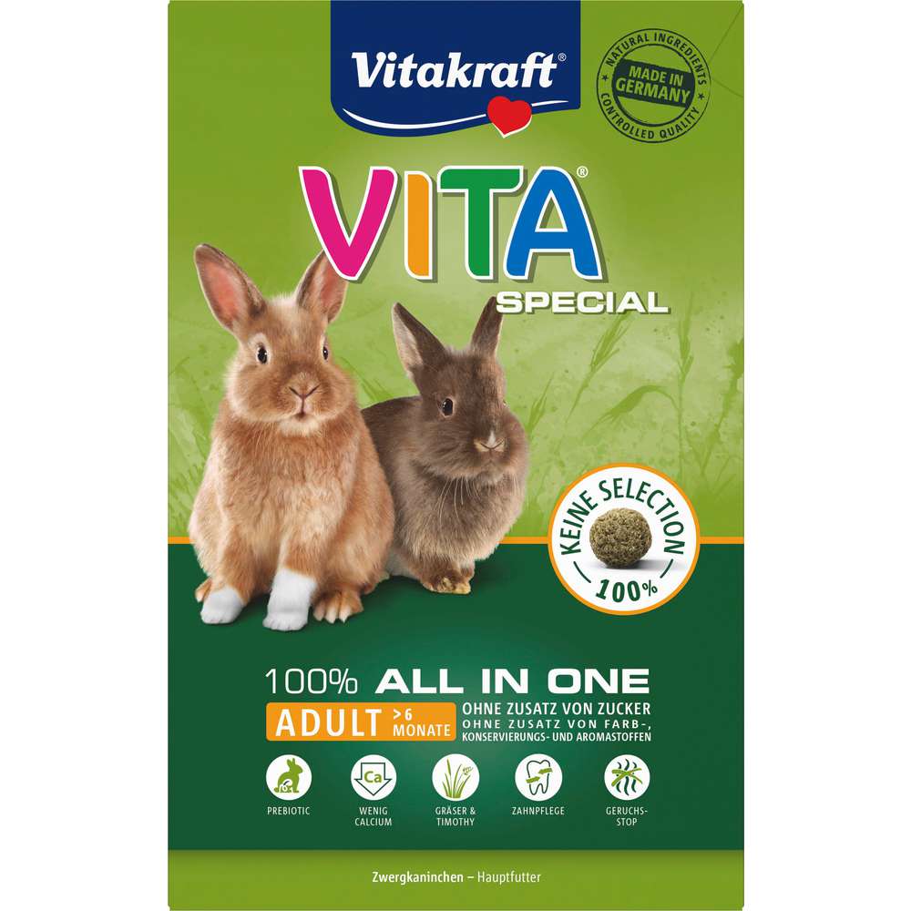 Produktabbildung Vitakraft Zwergkaninchenfutter Vita Special Adult