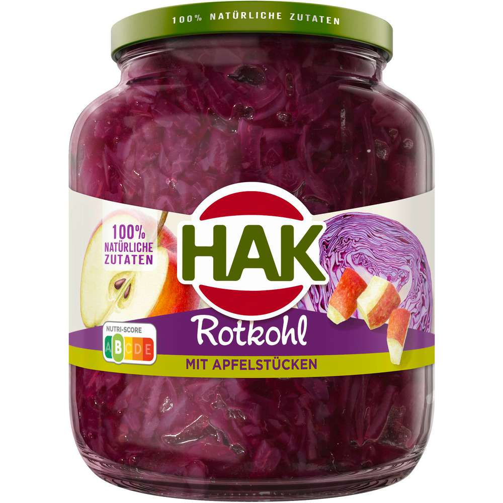 Produktabbildung HAK Rotkohl mit Apfel