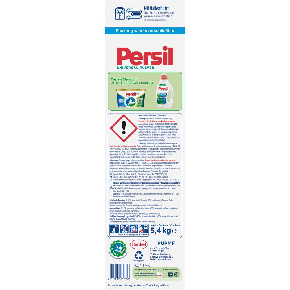 Produktabbildung Persil Universal-Waschmittel Pulver