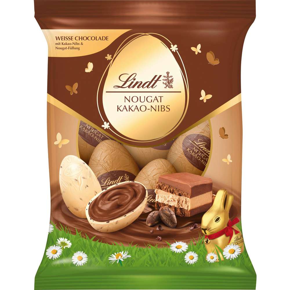 Produktabbildung Lindt Nougat Kakao Nibs Eier