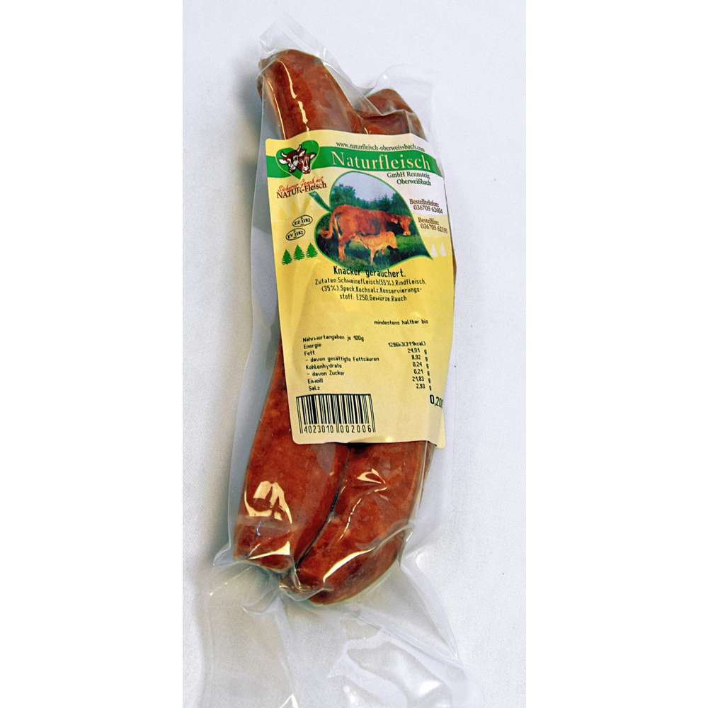Produktabbildung Naturfleisch Naturfleisch Knacker geräuchert