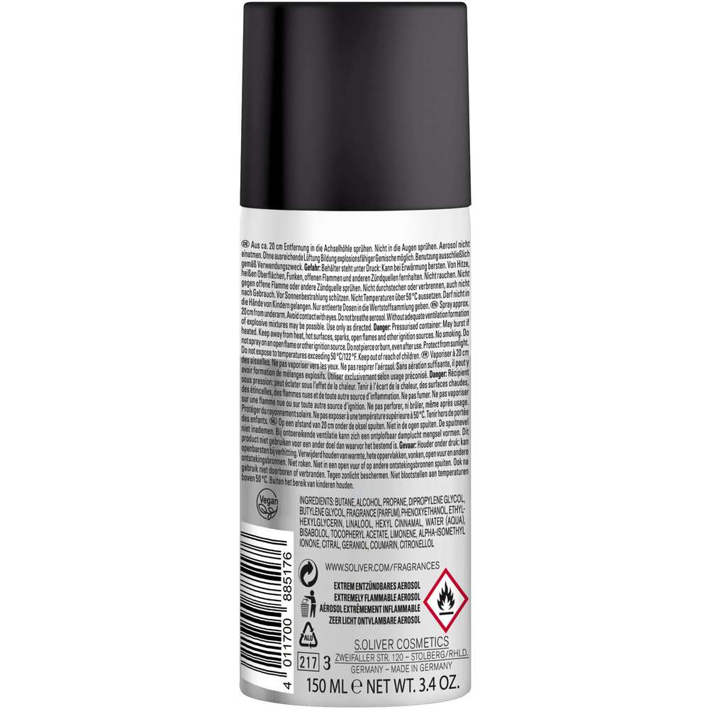 Produktabbildung s.Oliver Deodorant Men, So Pure