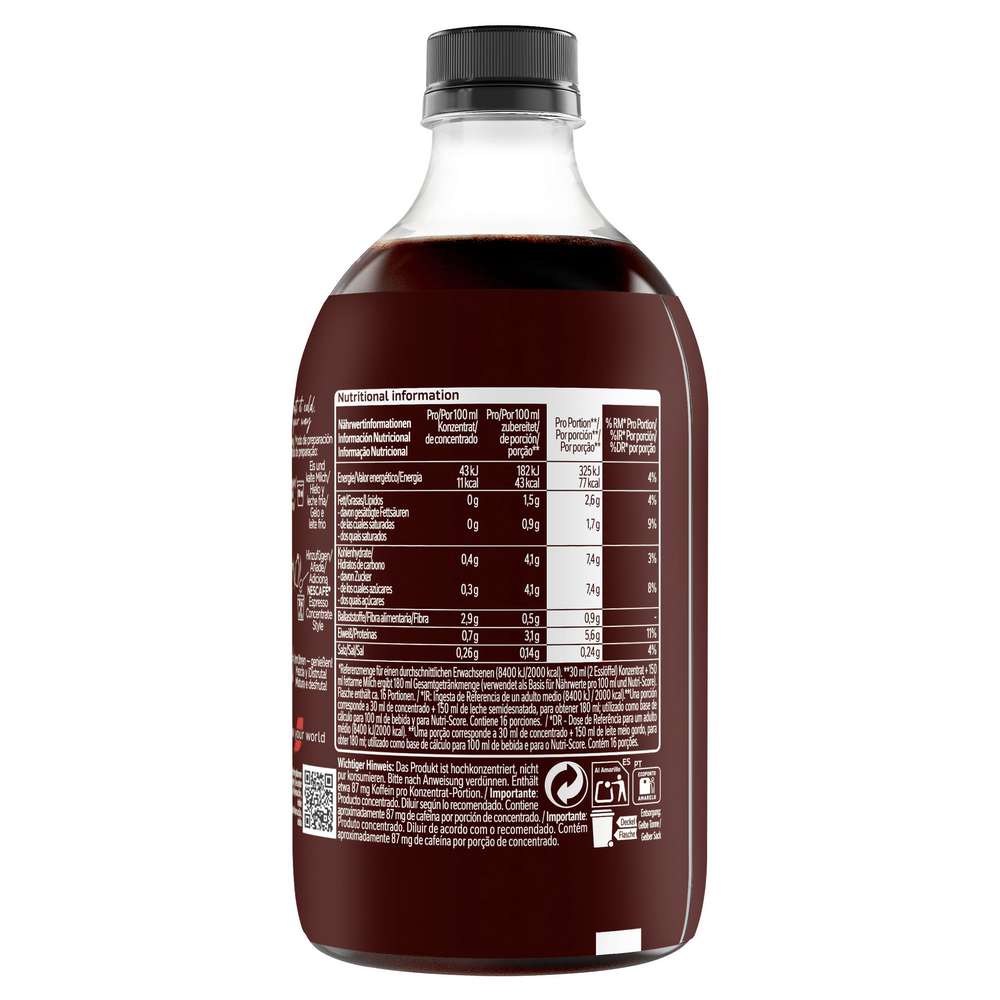 Produktabbildung Nescafe Espresso Concentrate Style Black