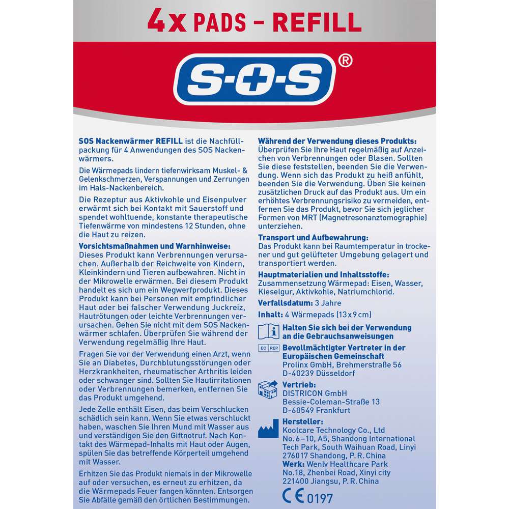 Produktabbildung SOS Nackenwärmer Refill