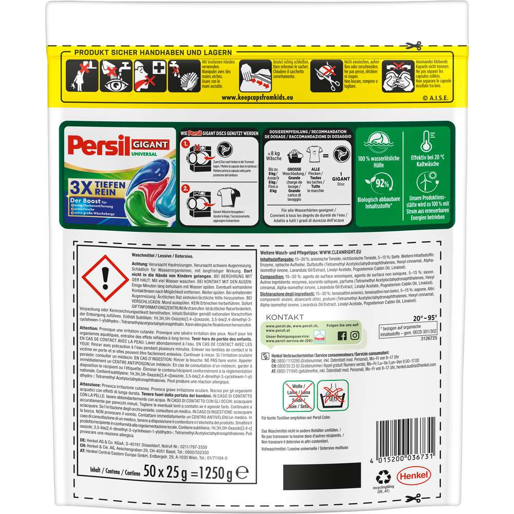 Produktabbildung Persil Universal-Waschmittel Discs Gigant