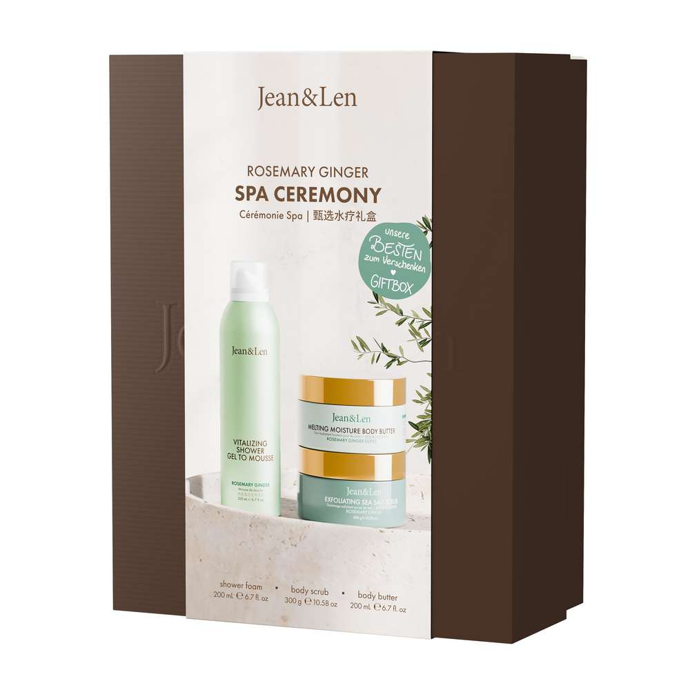 Produktabbildung Jean & Len Geschenkset Spa Ceremony, Rosmarin-Ingwer 