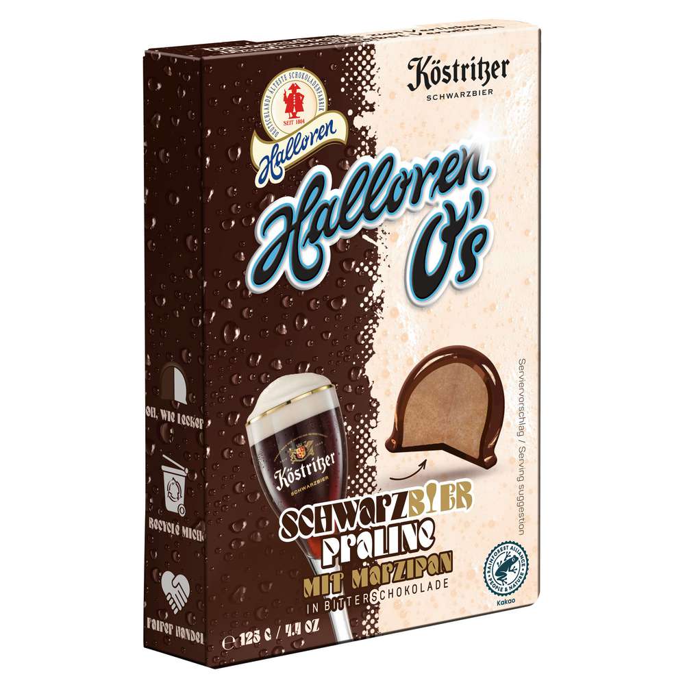 Produktabbildung Halloren Pralinen, Köstritzer Schwarzbier