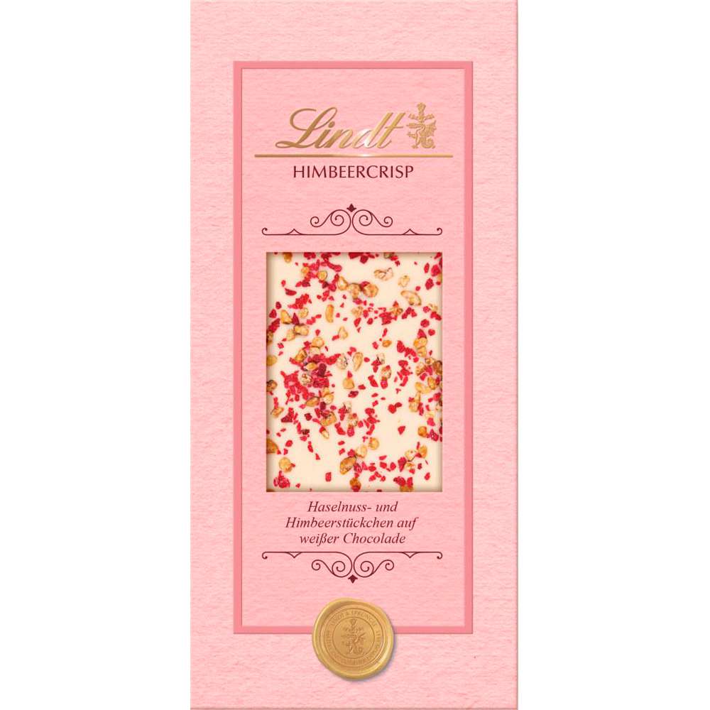 Produktabbildung Lindt Tafelschokolade Cute Choc, Himbeercrisp