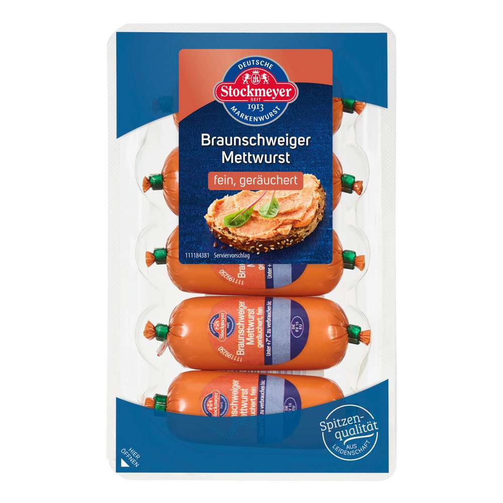 Produktabbildung Stockmeyer Braunschweiger Mettwurst, fein