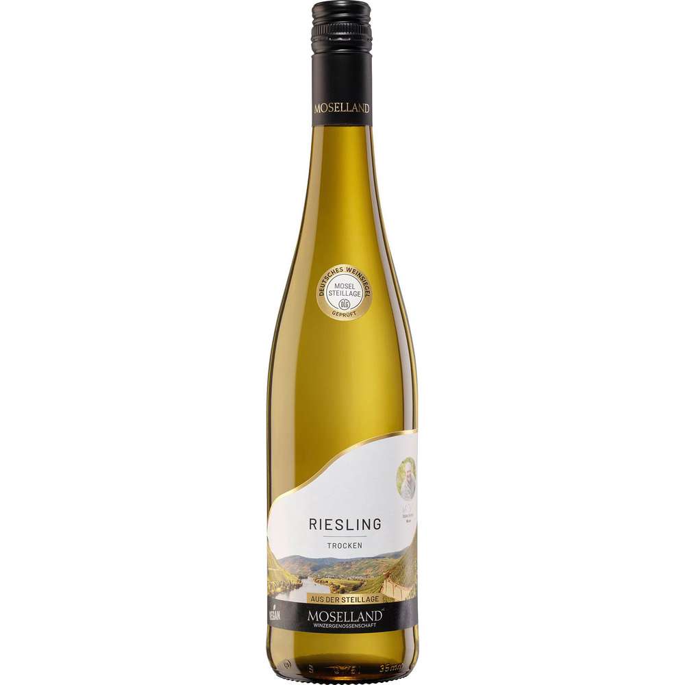 Produktabbildung Moselland Steillage Riesling Hochgewächs trocken Mosel DQW, Weißwein