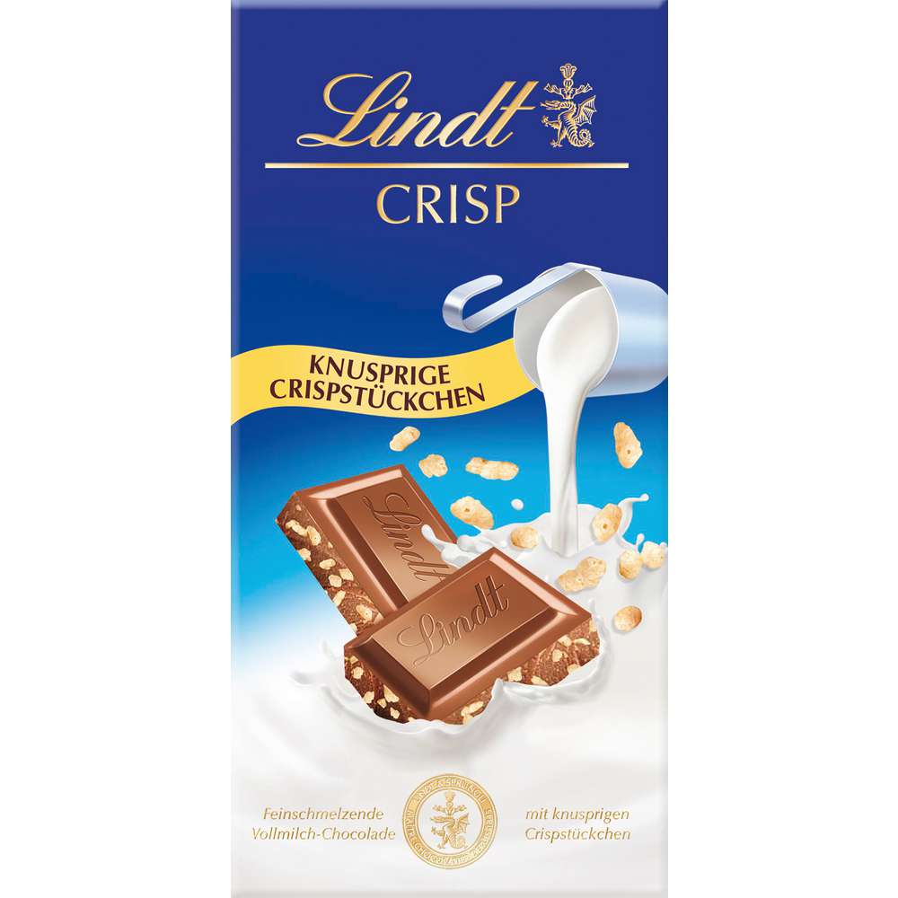 Produktabbildung Lindt Tafelschokolade Vollmilch Crisp