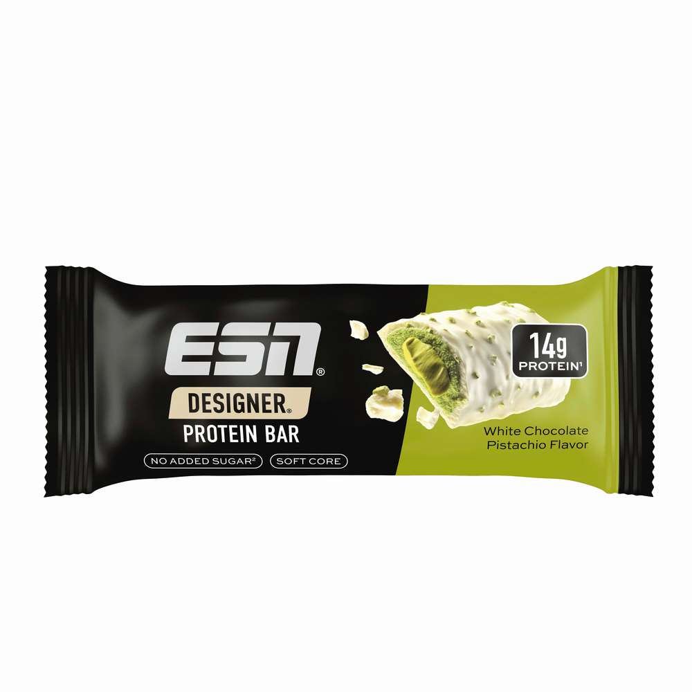 Produktabbildung ESN Proteinriegel weiß, Pistacchio