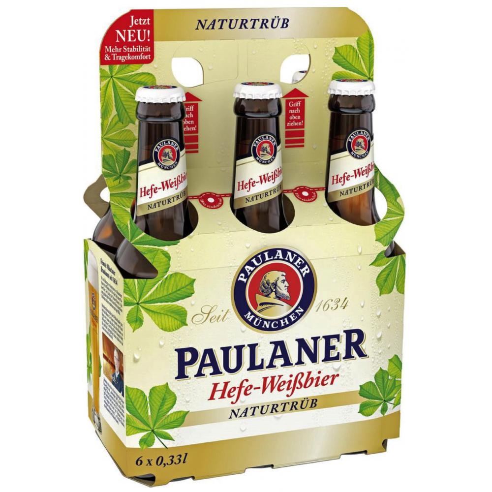 Produktabbildung keine Marke Paulaner Hefe-Weißbier, 6 x 0,33 l