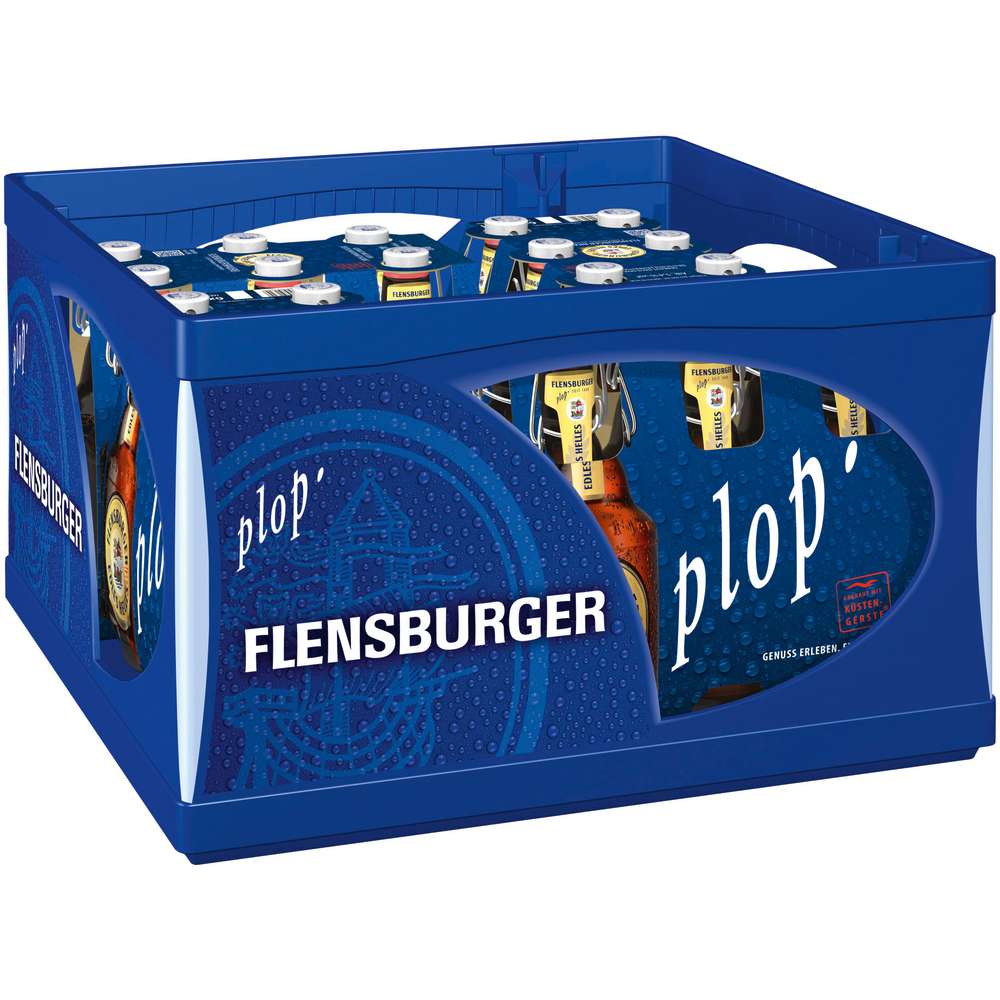 Produktabbildung Flensburger Edles Helles Bier 5,4% (4x Träger in der Kiste zu je  6x 0,330 Liter)