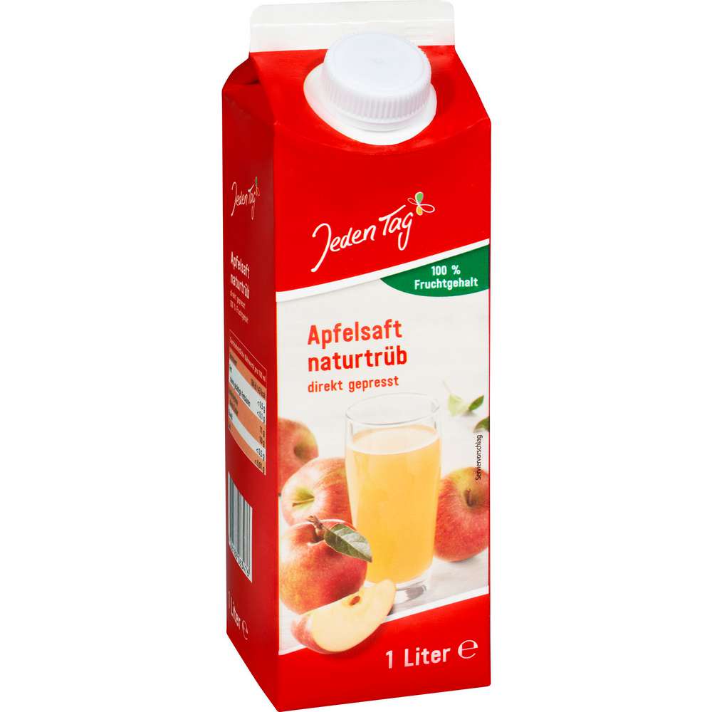 Produktabbildung Jeden Tag Apfelsaft, naturtrüb