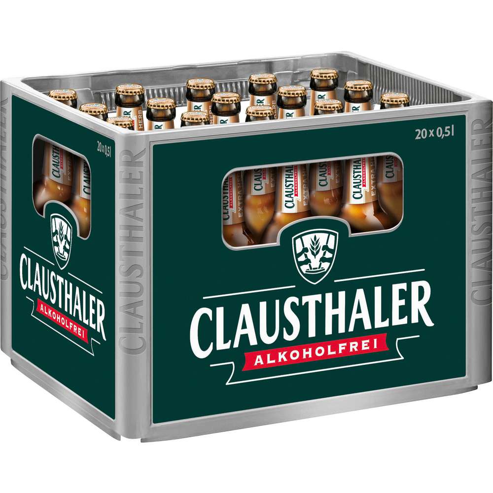 Produktabbildung Clausthaler Alkoholfreies Bier, extra herb 0,5L (20x 0,500 Liter)
