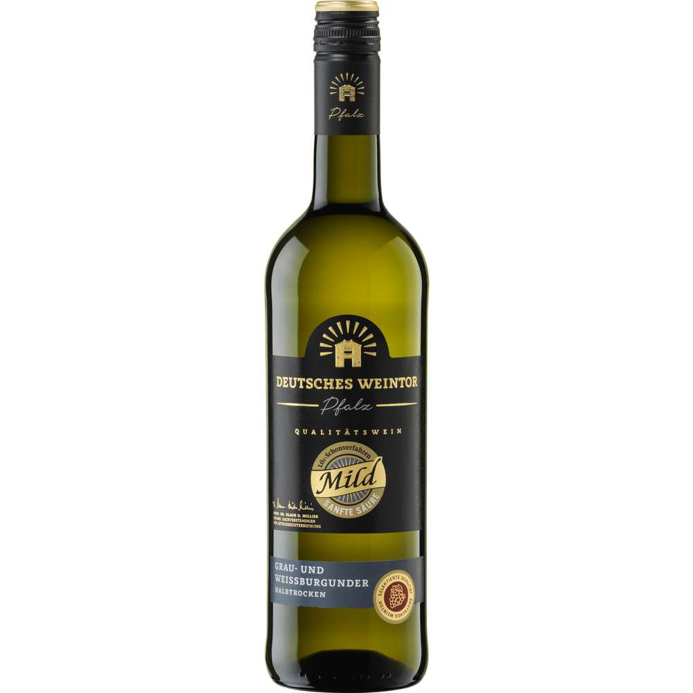 Produktabbildung Deutsches Weintor Edition Mild Grauburgunder/Weißburgunder halbtrocken Pfalz DQW, Weißwein