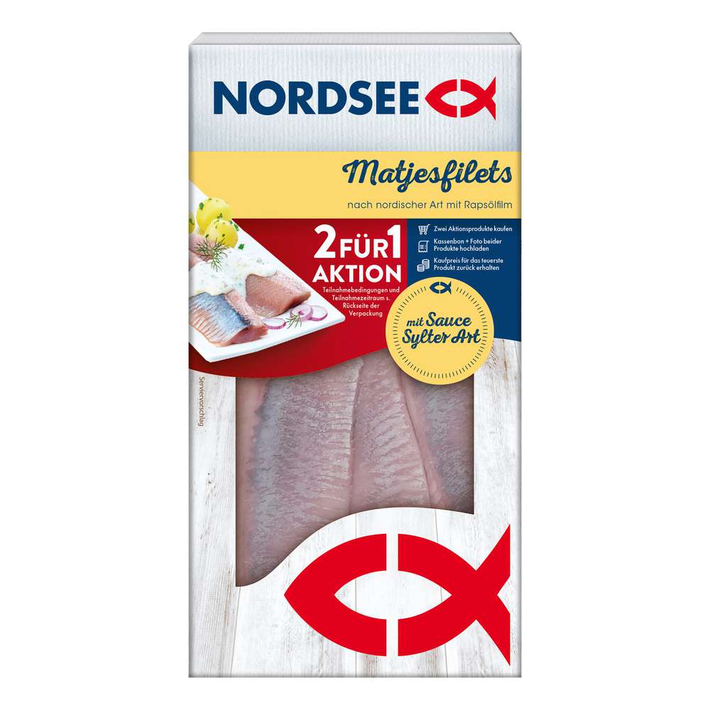 Produktabbildung Nordsee Matjesfilet nordische Art mit Sylter Sauce