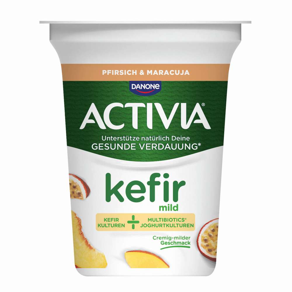 Produktabbildung Danone Activia Kefir zum Löffeln, Pfirsich & Maracuja