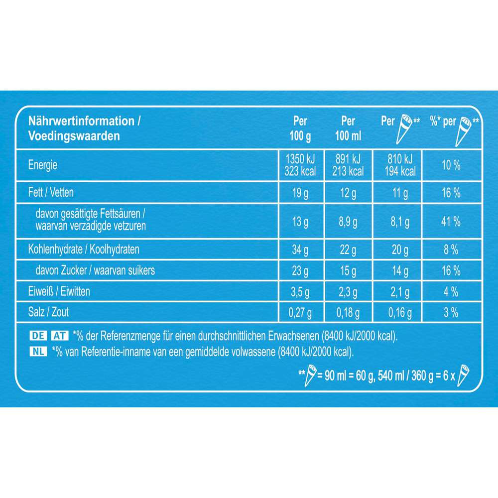 Produktabbildung Langnese Waffeleis, Cornetto Classico