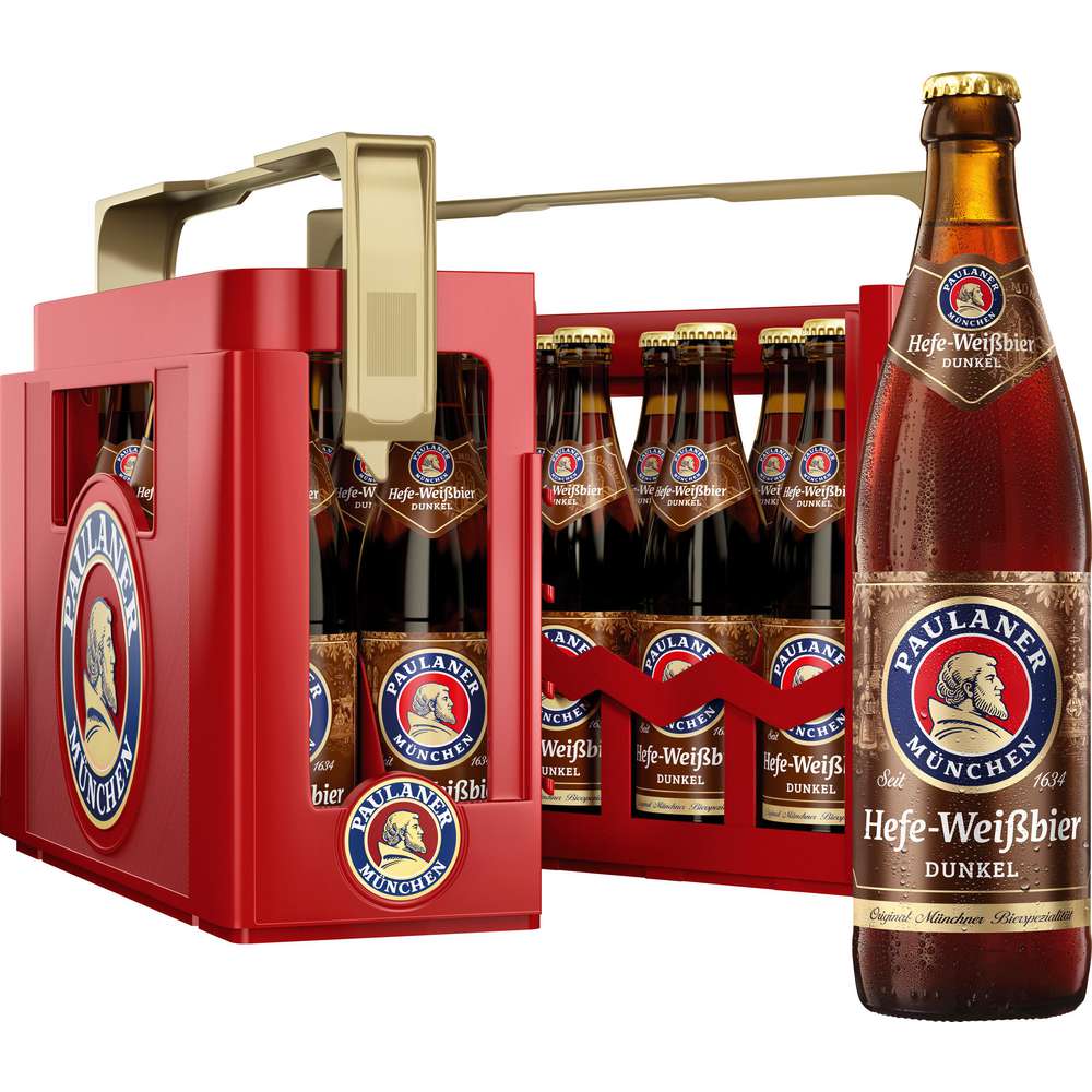 Produktabbildung Paulaner Hefe-Weißbier, dunkel 5,3%  (20x 0,500 Liter)
