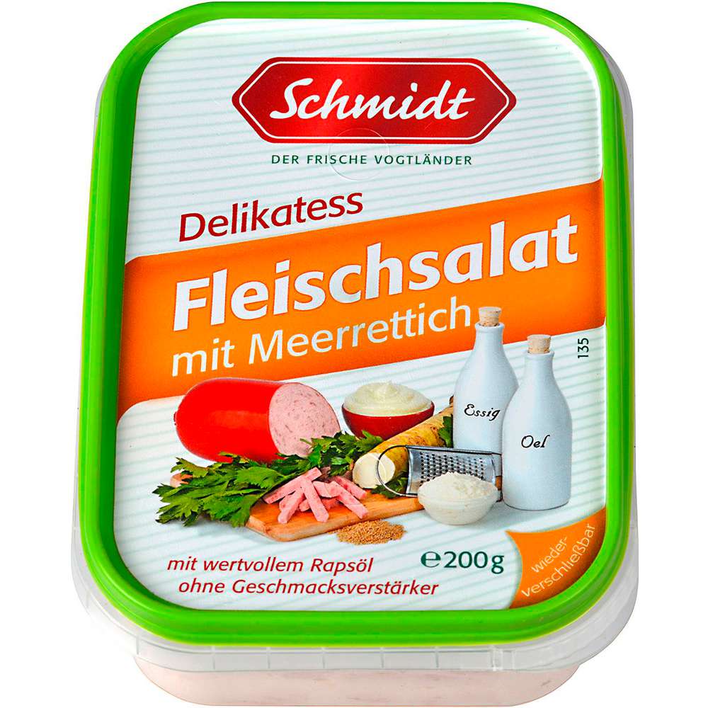Produktabbildung Schmidt Fleischsalat mit Meerrettich