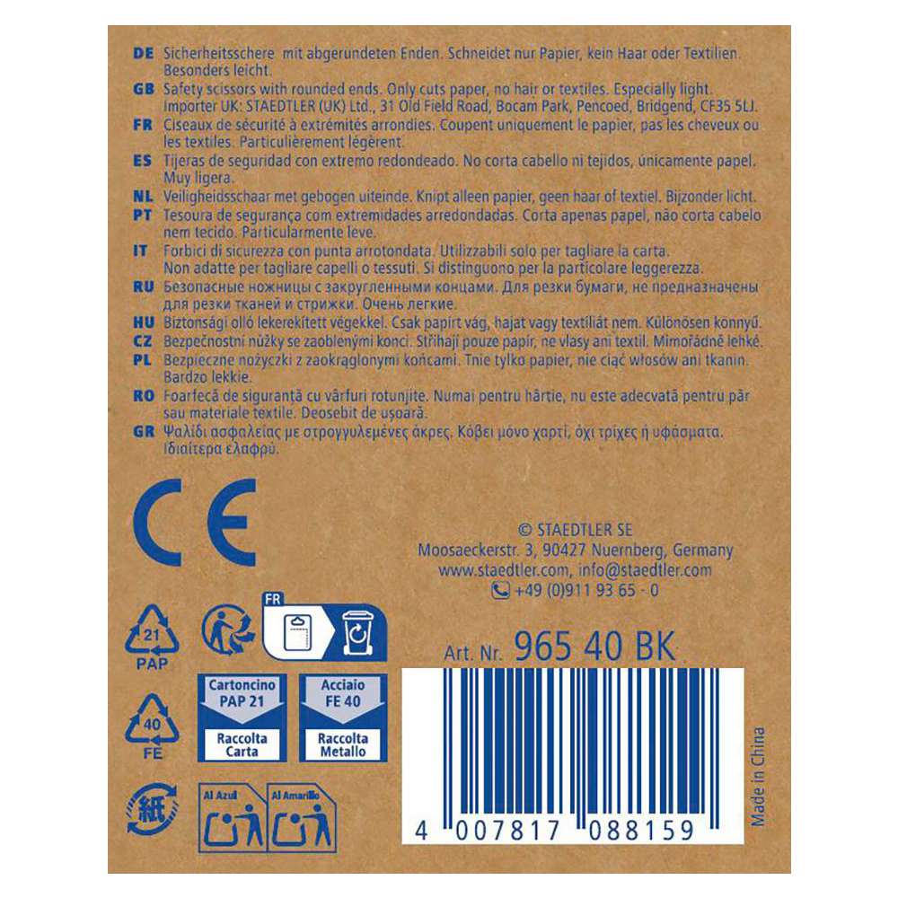 Produktabbildung Staedtler Kinderschere Noris