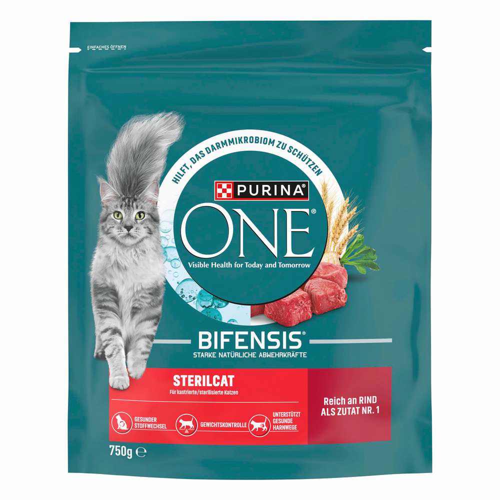 Produktabbildung Purina Katzen-Trockenfutter One Sterilcat, Rind