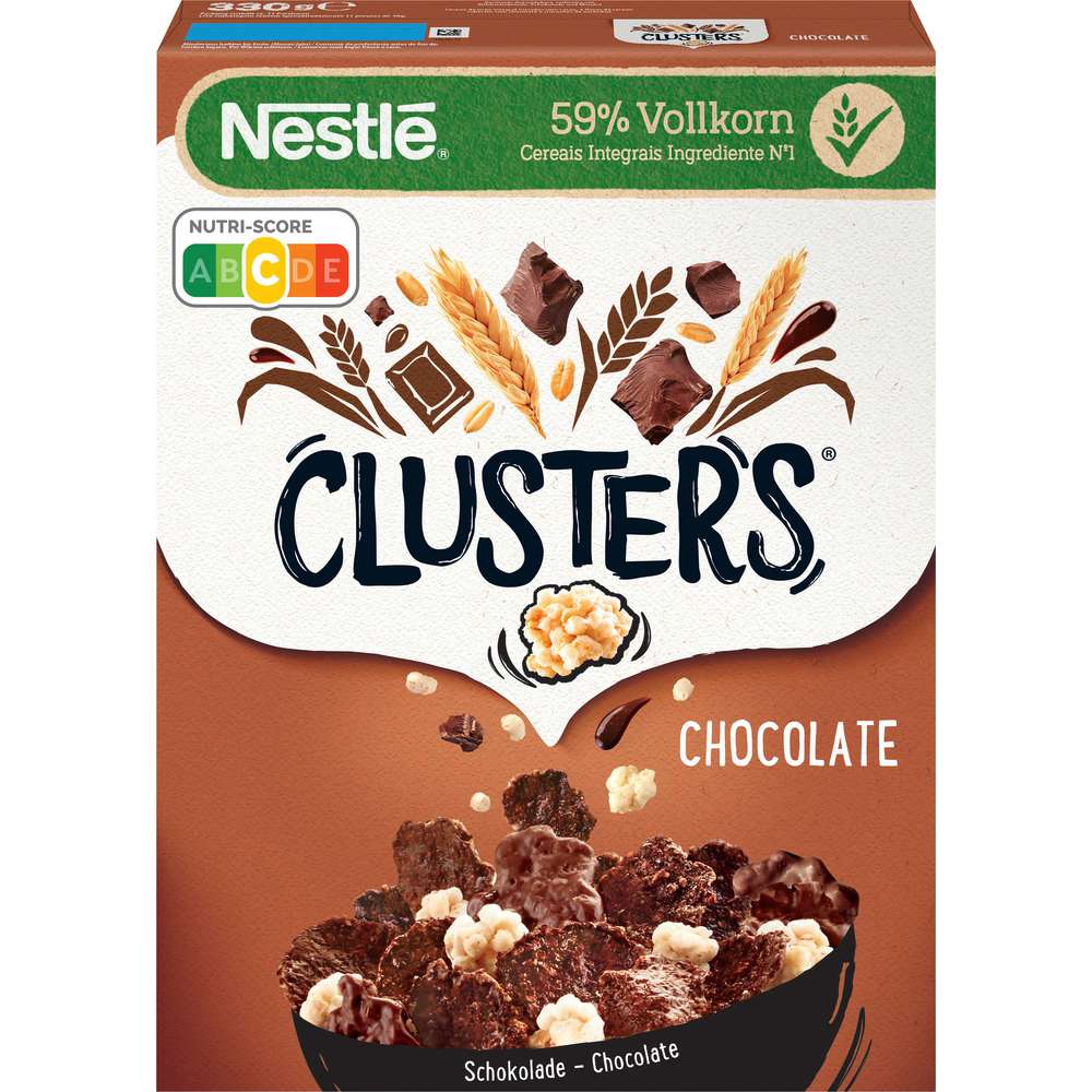 Produktabbildung Nestle Clusters, Schokolade