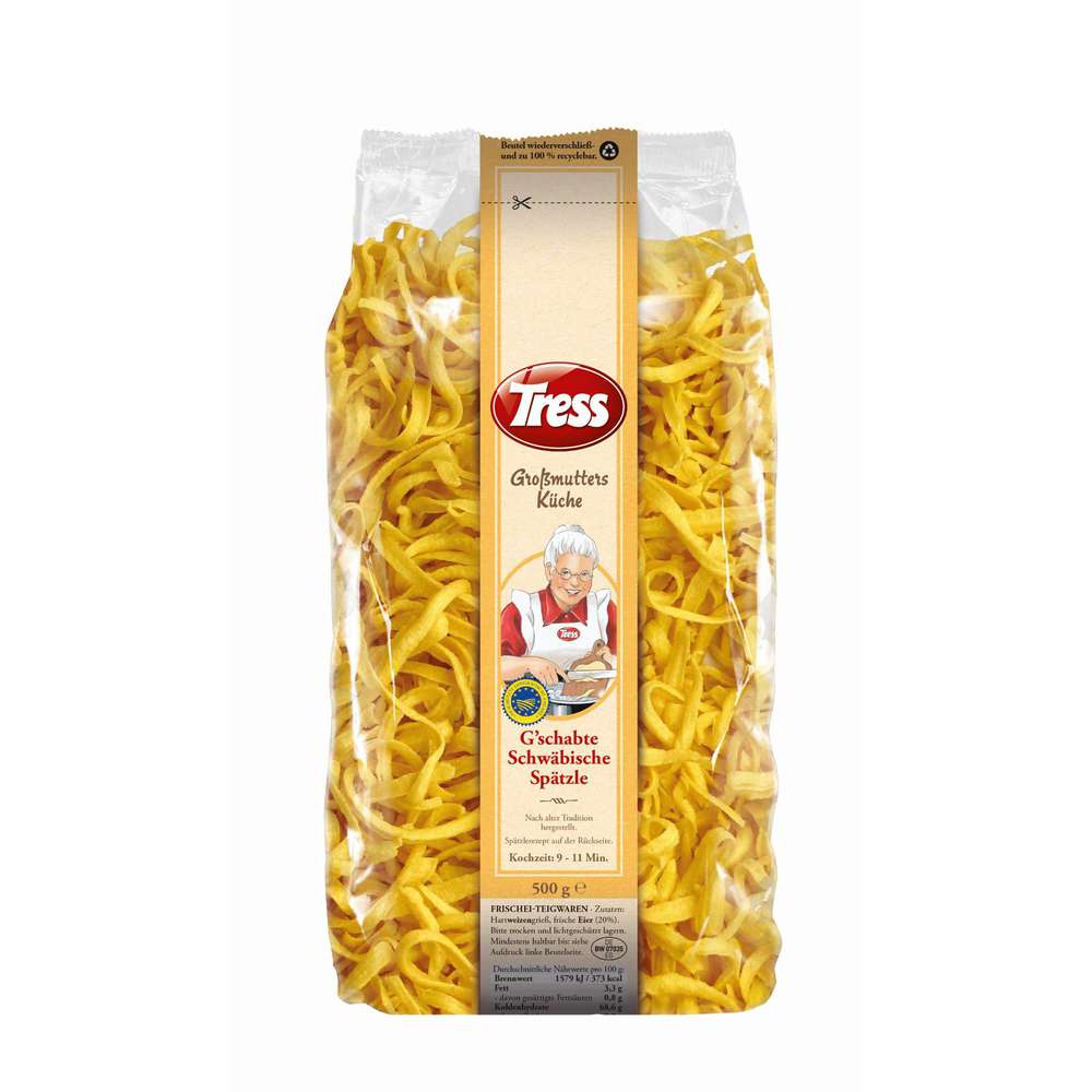 Produktabbildung Tress Großmutters Küche Schwäbische, geschabte Spätzle