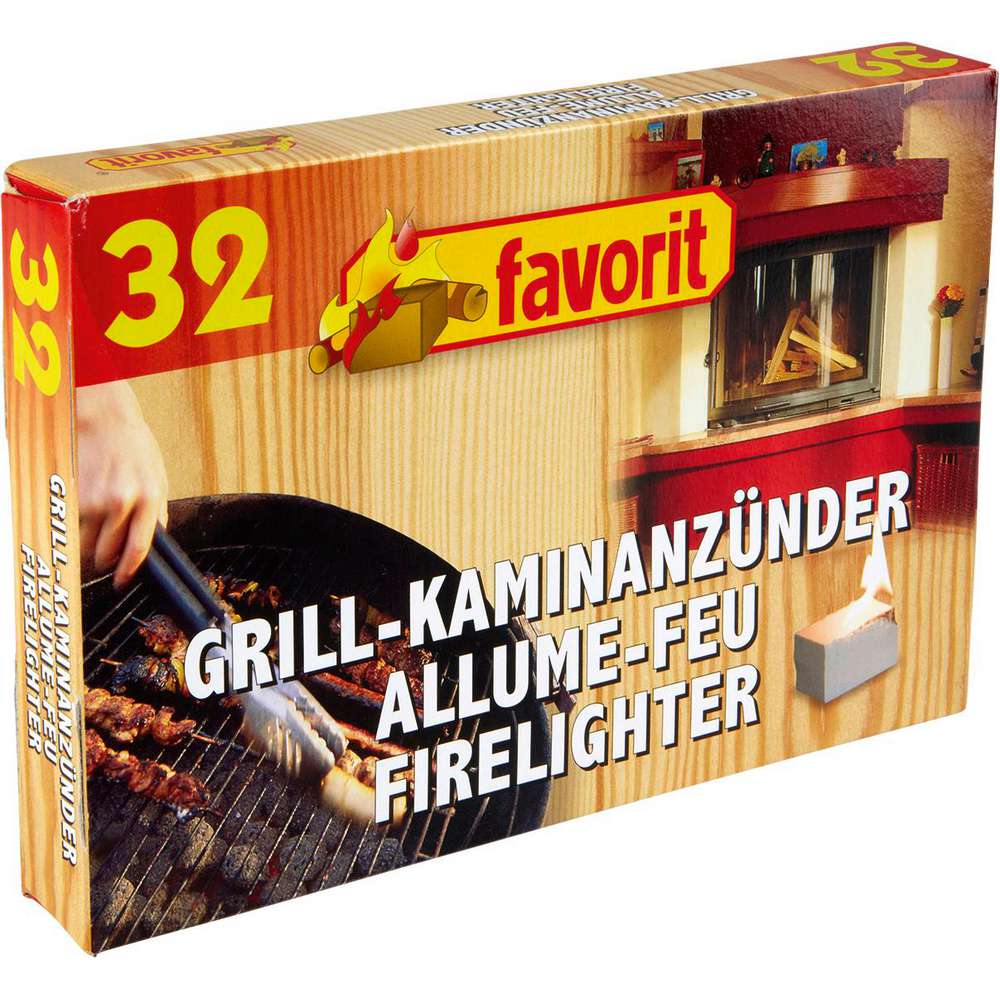 Produktabbildung Favorit Grill- und Kaminanzünder, 32 Stk