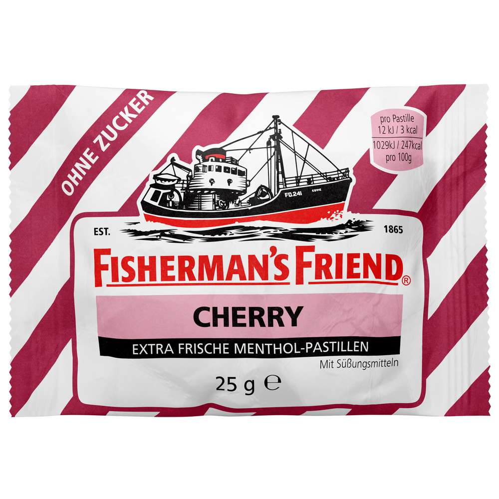 Produktabbildung Fisherman's Friend Wild Cherry Pastillen, ohne Zucker