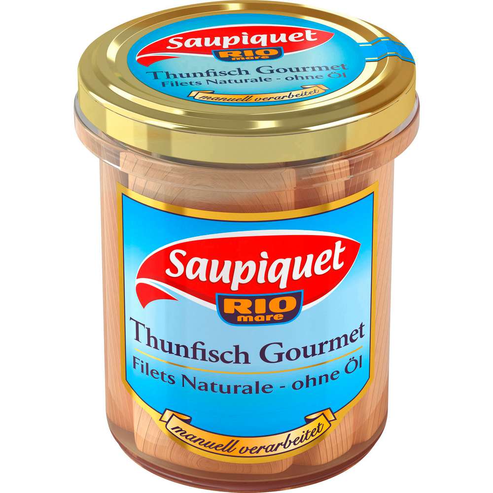 Produktabbildung Saupiquet Thunfischfilets Gourmet, Naturale ohne Öl